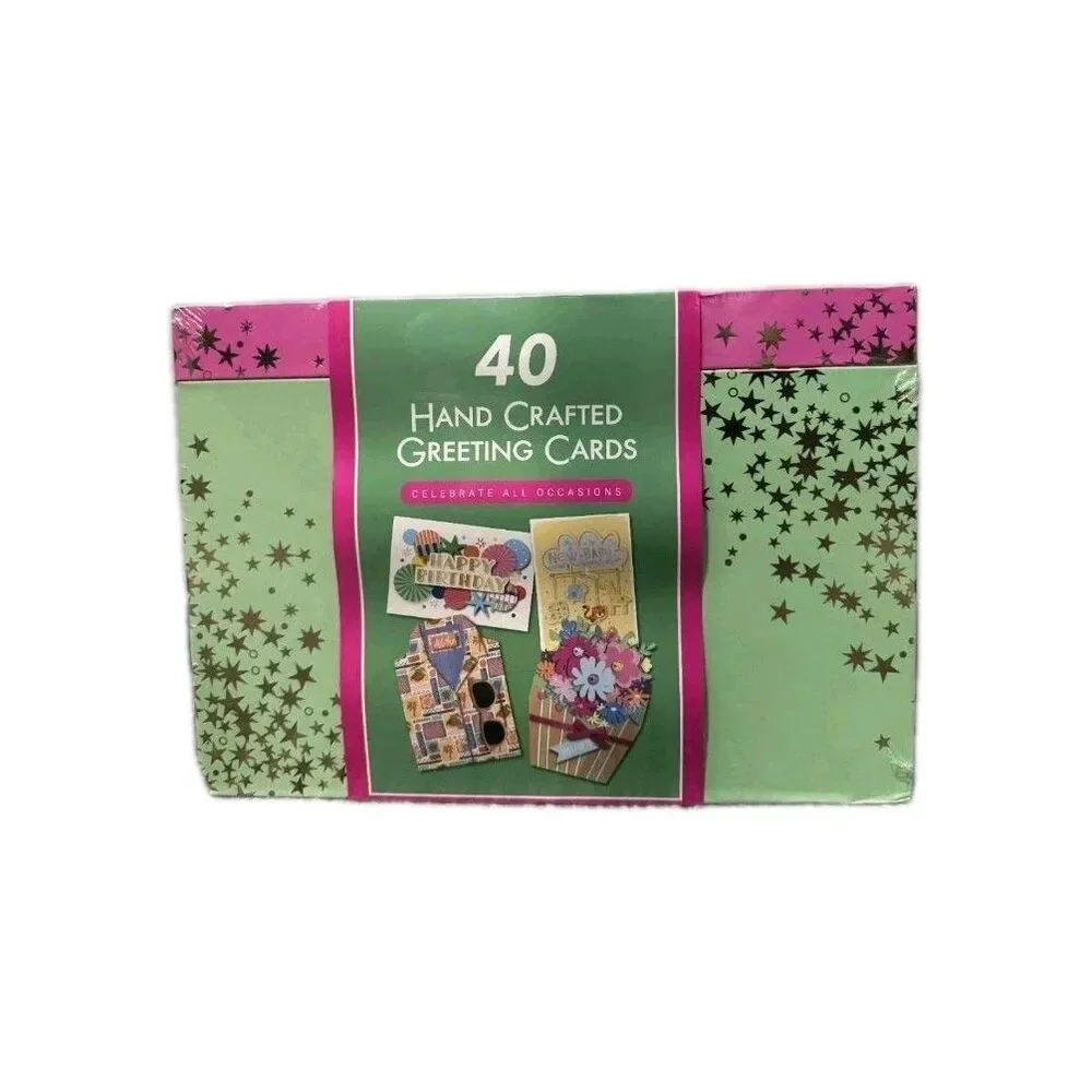 PRO4ALL Hand Crafted All Occasion Greeting Card Collection, 40-count NEW MODEL
